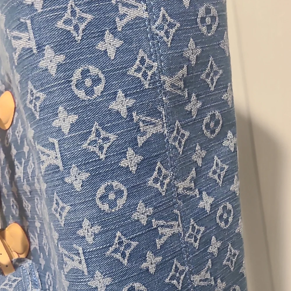 Blue Monogram Tote Bag - Picture 6 of 6